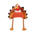 thumbnail image 1 of WD-Forest Thanksgiving Turkey Hats Turkey Cap for Men Women Thanksgiving Night Event Party Accessories White Scarf, 1 of 8
