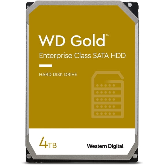WD Gold 4TB Enterprise Class Hard Disk Drive - 7200 RPM Class SATA 6 Gb/s 128MB Cache 3.5 Inch - WD4002FYYZ