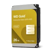 Western Digital 26TB WD Gold Enterprise Class SATA HDD, 3.5" Internal Hard Drive HDD, 7200 RPM, 512MB Cache, CMR - WD261KRYZ