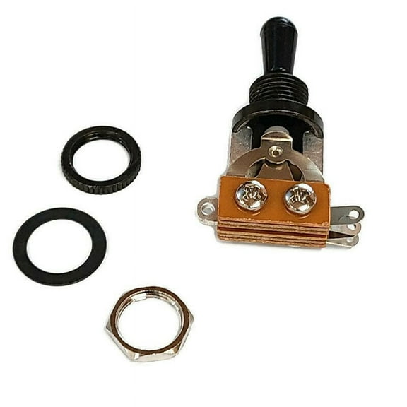 WD Guitar Toggle Switch Electric 3 Way Les Paul Black LP Metric Switch