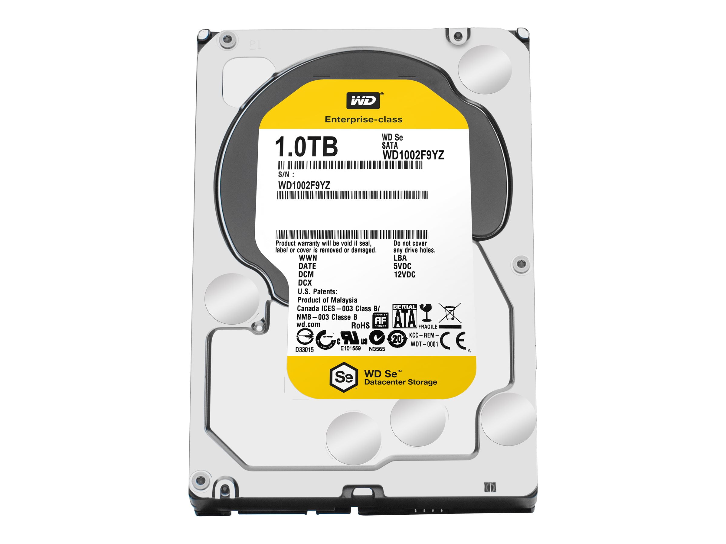 WD-IMSourcing Se WD1002F9YZ 1 TB Hard Drive, 3.5" Internal, SATA (SATA/600)