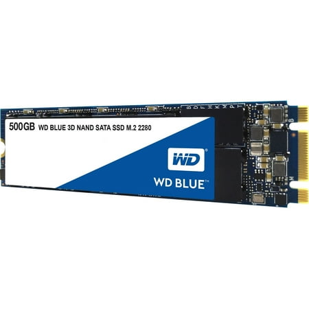 WD Blue 3D NAND SATA SSD WDS500G2B0B - Solid state drive - 500 GB - internal - M.2 2280 - SATA 6Gb/s