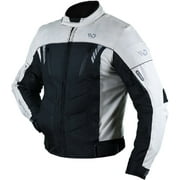 WD Men’s Waterproof Motorcycle Jacket – Motorbike Riding Jacket with Armor Foam Padding for Impact Protection, Waterproof Jacket, Protective Gear for Summer, Winter, and Rainy Weather - Gray