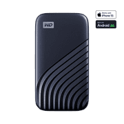 WD 1TB My Passport SSD, External Solid State Drive, Blue - WDBAGF0010BBL-WESN