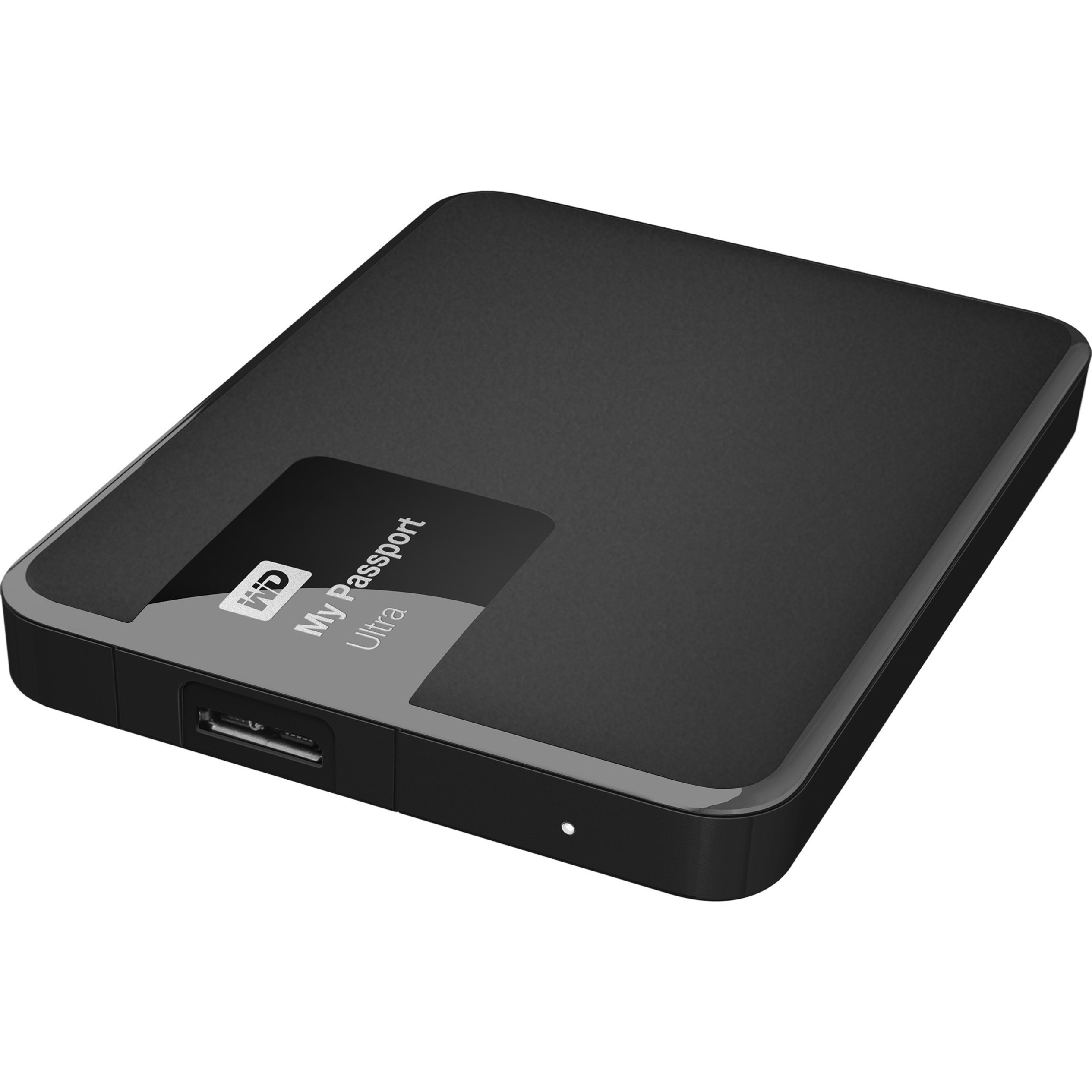 WD My Passport Ultra 500GB USB 3.0 Secure portable drive with auto backup Classic Black - image 1 of 6