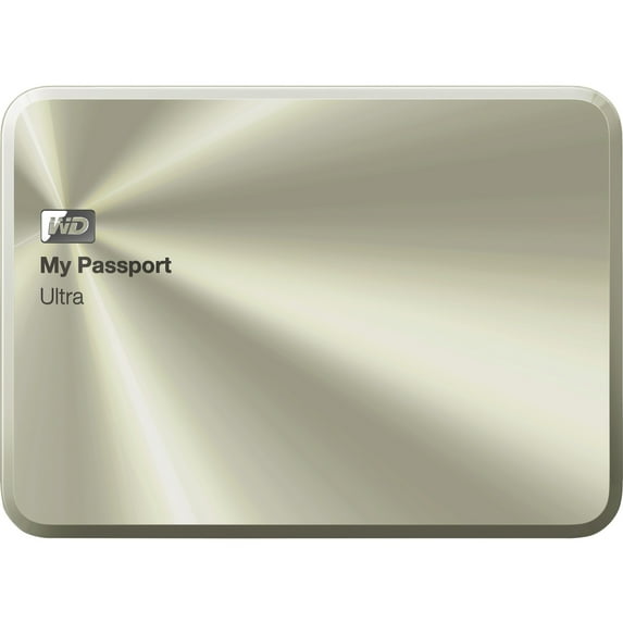WD My Passport Ultra WDBTYH0010BCG-NESN 1 TB Portable Hard Drive, External, Gold
