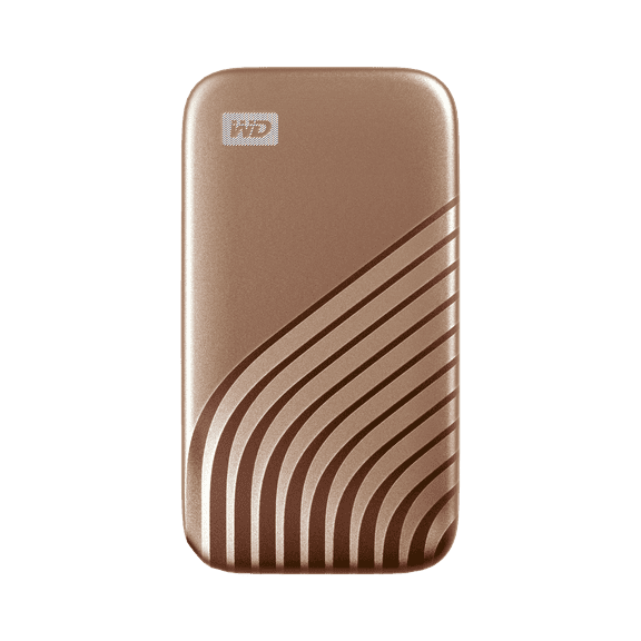 WD 1TB My Passport SSD, Portable External Solid State Drive, Gold - WDBAGF0010BGD-WESN
