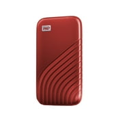WD My Passport 2TB USB 3.2 Gen 2 Type-C Portable External SSD, Red