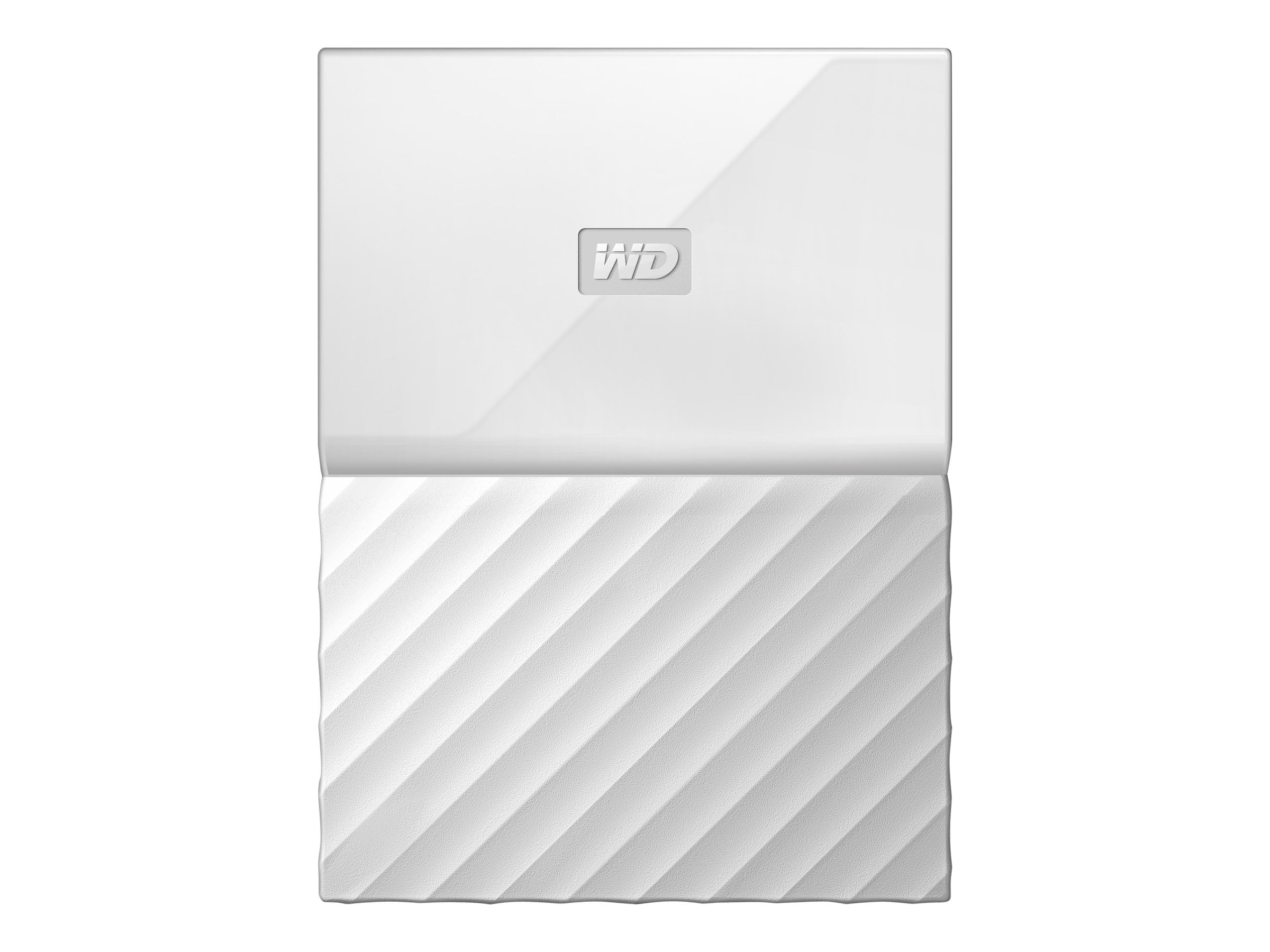 WD My Passport WDBS4B0020BWT - Hard drive - encrypted - 2 TB - external (portable) - USB 3.0 - 256-bit AES - white