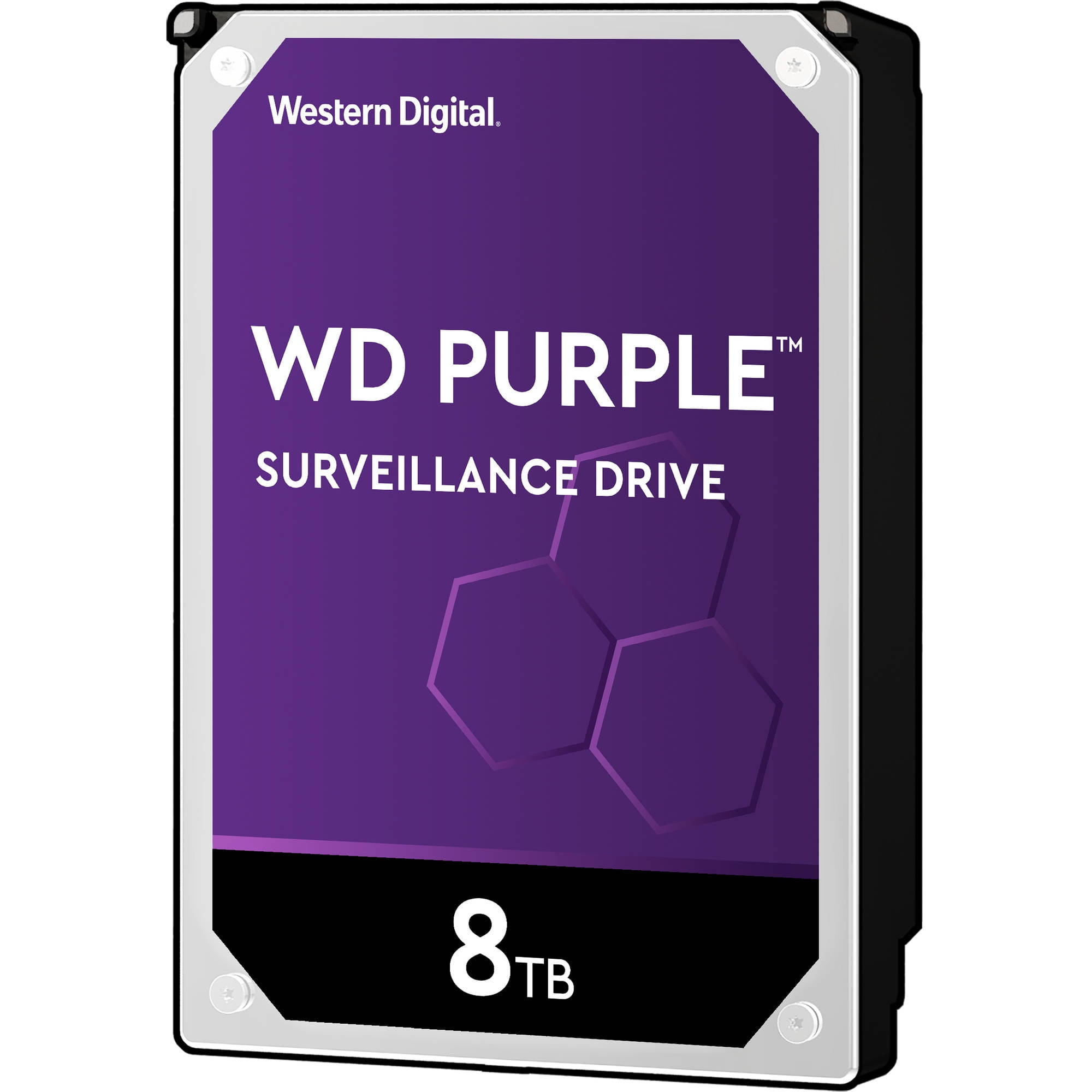 WD Purple Surveillance Hard Drive WD82PURZ - Hard drive - 8 TB - internal - 3.5" - SATA 6Gb/s - 7200