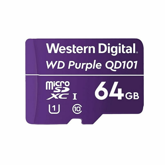 WD Purple WDD064G1P0C 64GB Class 10/UHS-I (U1) microSDXC