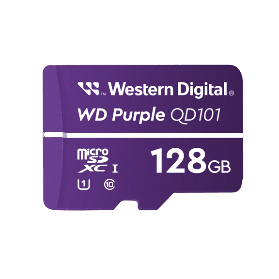 Western Digital 128GB WD Purple SC Ultra Endurance microSD Card, microSDXC Memory Card - WDD128G1P0C-85AEL0