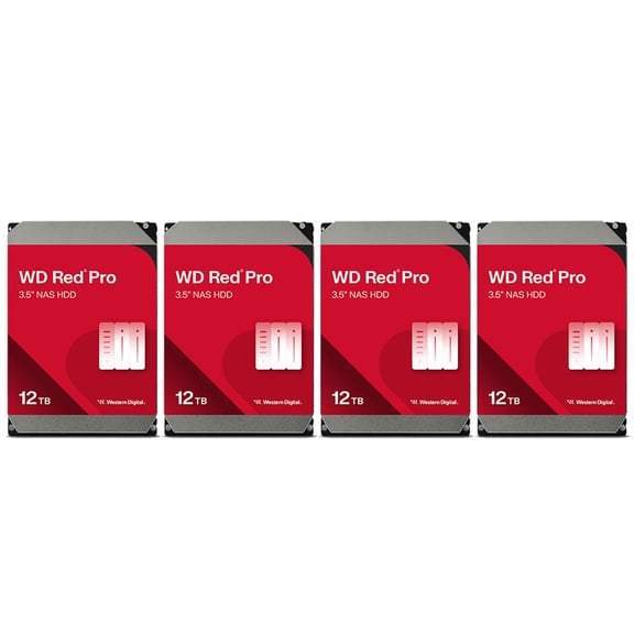 WD RED PRO 12TB 512MB 4PK