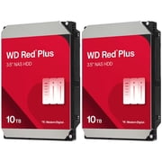 WD Red Plus 10TB 3.5" SATA III Internal NAS Hard Drive, 2-Pack