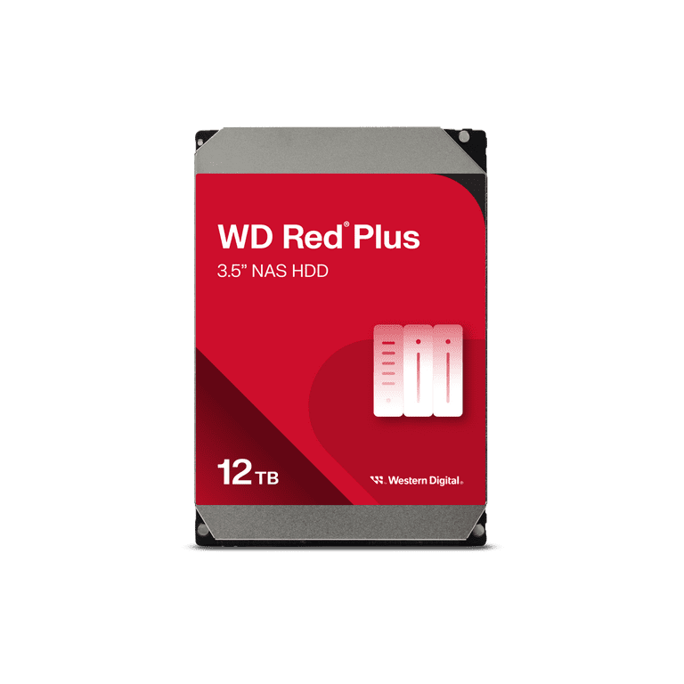 WD Red Plus 12TB NAS Hard Disk Drive - 7200 RPM Class SATA