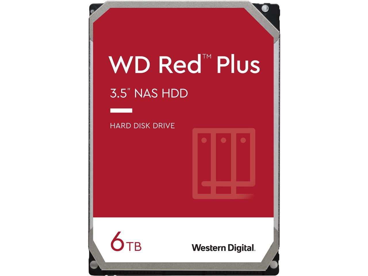Western Digital 6TB WD Red Plus NAS SATA Storage Disk, 3.5