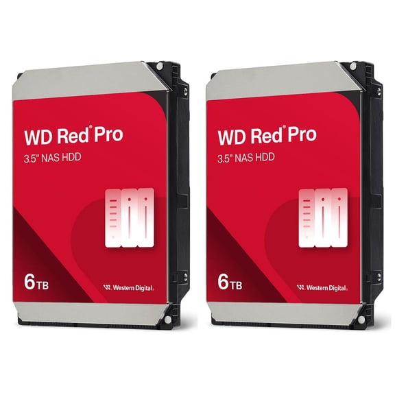 WD Red Pro 6TB 3.5" SATA III Internal NAS Hard Drive