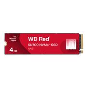 Western Digital 4TB WD Red SN700 NVMe SSD, Internal Solid State Drive for NAS Devices - WDS400T1R0C-68BDK0