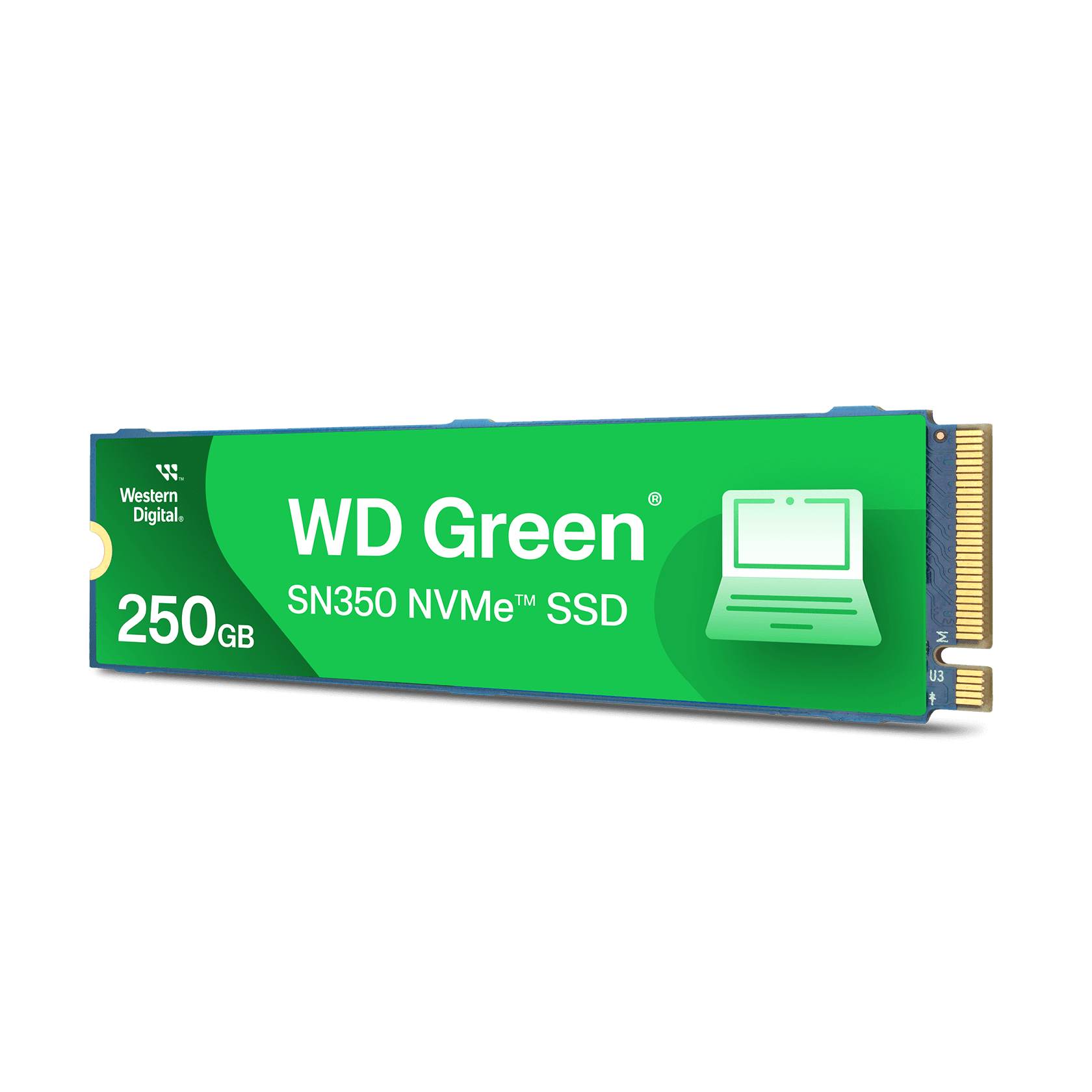 Western Digital 500GB WD Green SN350 NVMe SSD, Internal M.2 2280 Solid State Drive - WDS500G2G0C-00CDH0