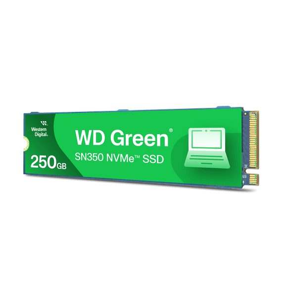 Western Digital 500GB WD Green SN350 NVMe SSD, Internal M.2 2280 Solid State Drive - WDS500G2G0C-00CDH0