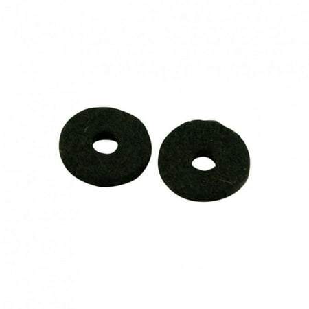 WD Strap Button Felt Cushion Set Of 2, Black