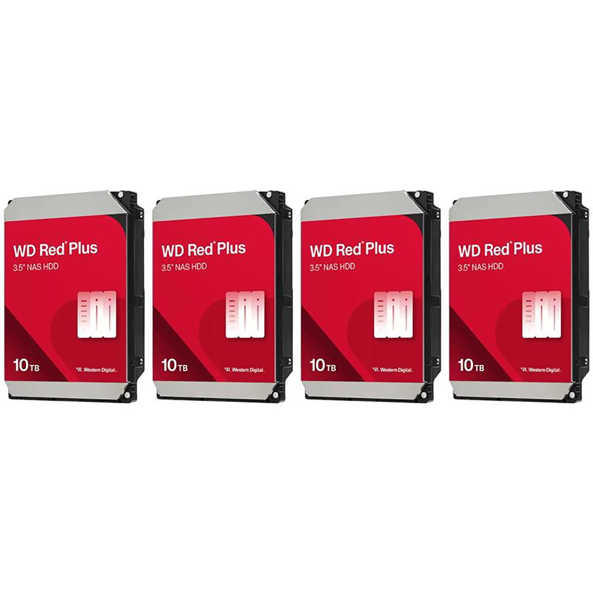 WD RED PLUS 10TB 512MB CACHE 4-PK