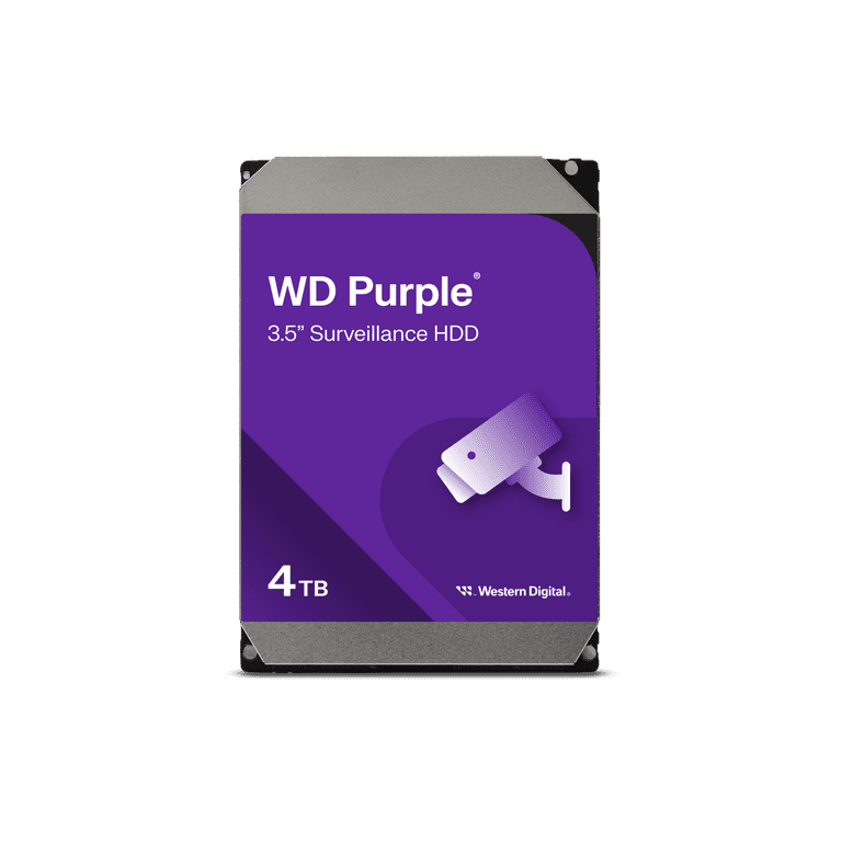 WD 4TB Purple Surveillance Internal Hard Drive - SATA 6 Gb/s, 256