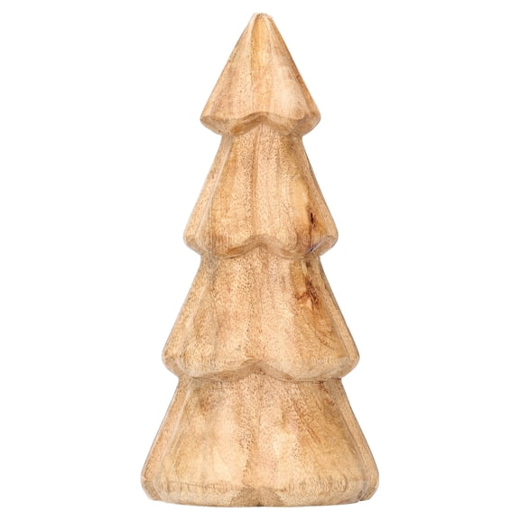 Wood Tree Christmas Decoration, Natural, 6", by Holiday Time