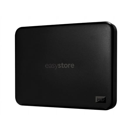 WD - Easystore 4TB External USB 3.0 Portable Hard Drive - Black