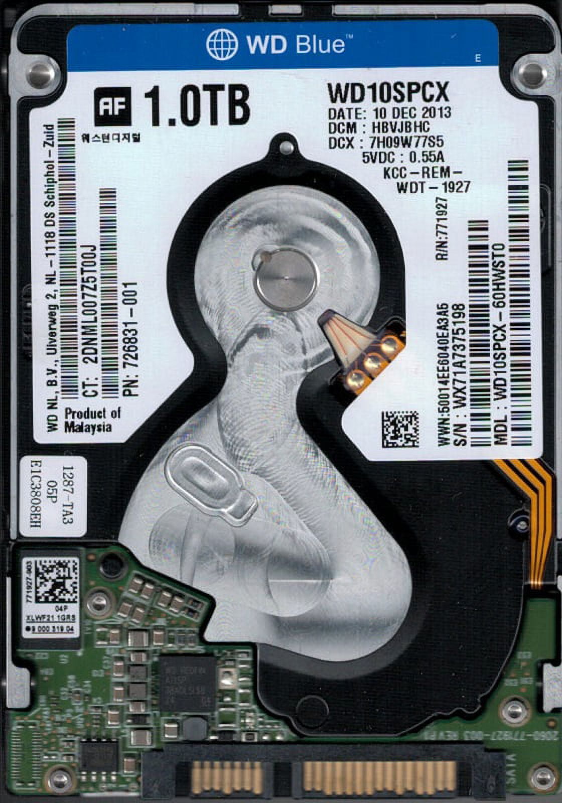 WD10SPCX-60HWST0 DCM: HBVJBHC WX71A Western Digital 1TB - Walmart.com