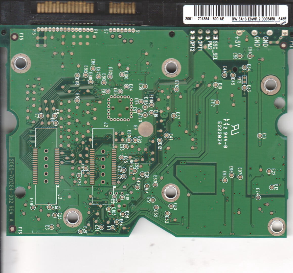 Wd1500adfd WD1500ADFD-00NLR1, 2061-701384-890 AE, WD SATA 3.5 PCB - Walmart.com