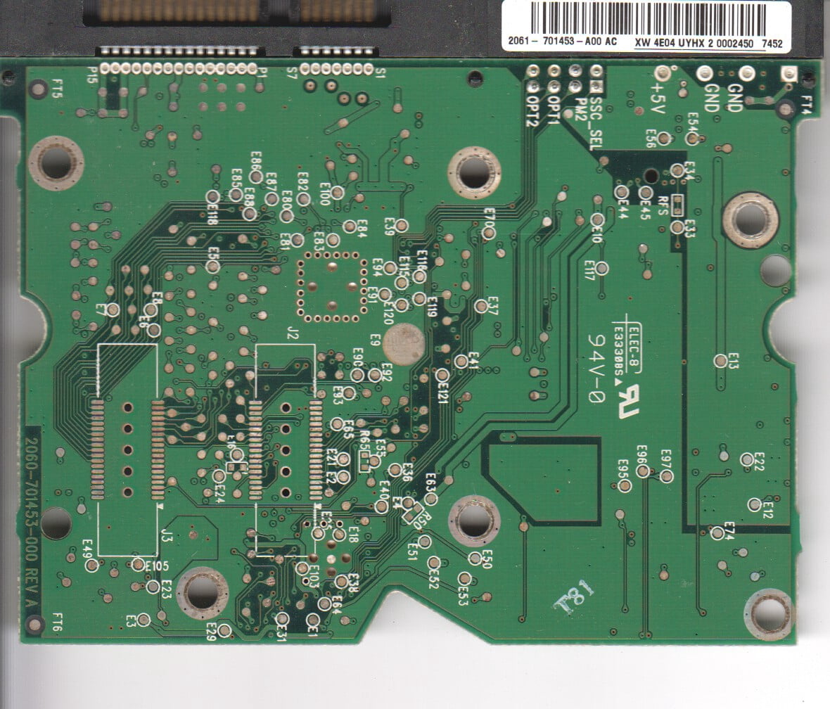 Wd1500adfd WD1500ADFD-00NLR5, 2061-701453-A00 AC, WD SATA 3.5 PCB - Walmart.com