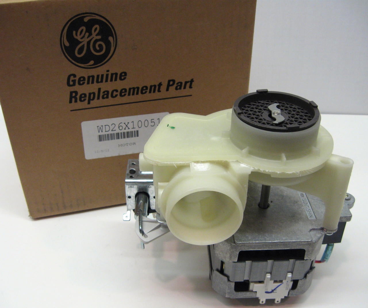 WD26X10051 GE Hotpoint Dishwasher Motor Pump Mechanism