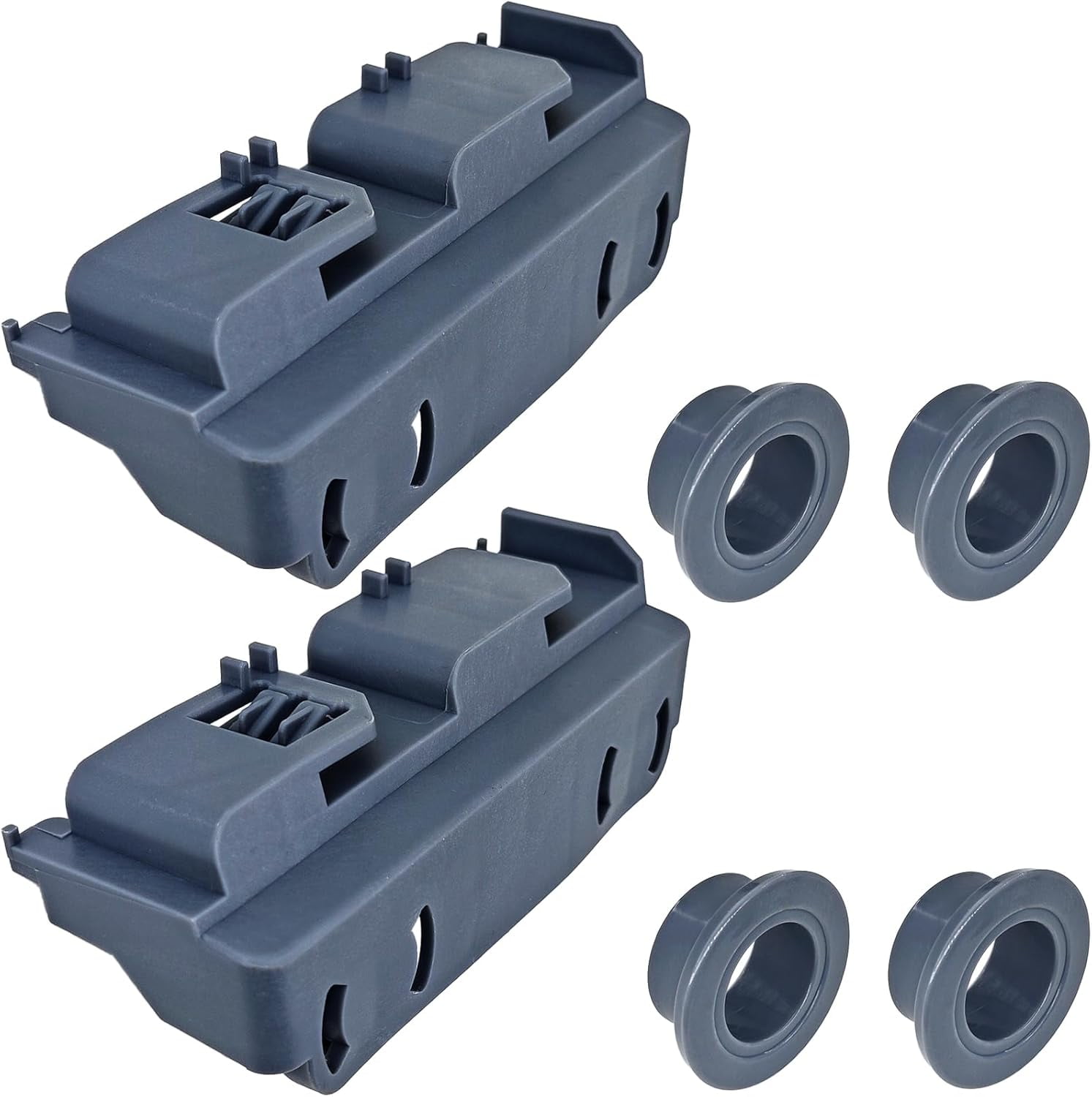 WD28X27241 Dishwasher Lower Rack Carrier and Roller Kit for GE Wheels Assembly WD12X10438 WD12X10439 WD12X10446 WD12X10447 WD12X22656 WD12X22657 (2Pcs)