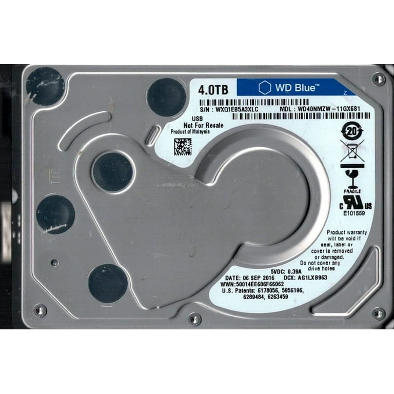 WD40NMZW-11GX6S1 USB 3.0 WXQ1E Western Digital 4TB Laptop Hard