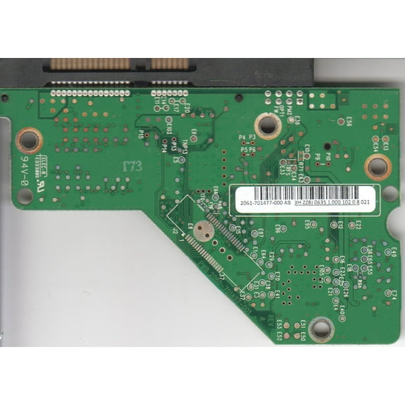 WD5000AAJS-57TKA0, 2061-701477-000 AB, WD SATA 3.5 PCB