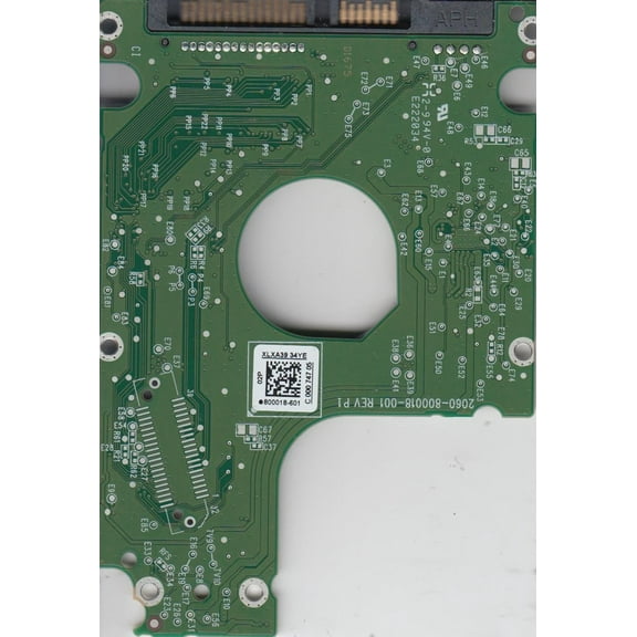 WD5000LPLX-60ZNTT0, 800018-601 02P, WD SATA 2.5 PCB