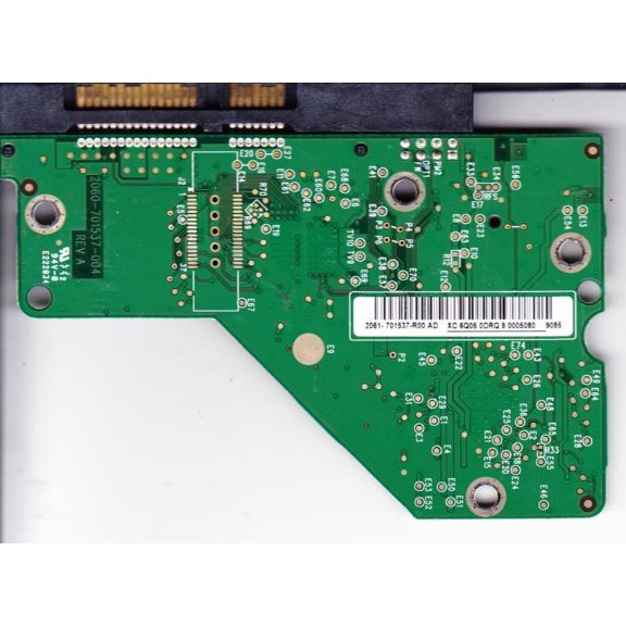 WD7500AACS-65D6B0, 2061-701537-R00 AD, WD SATA 3.5 PCB