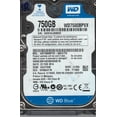 thumbnail image 1 of WD7500BPVX-00FA7T0, DCM EAOT2HB, Western Digital 750GB SATA 2.5 Hard Drive, 1 of 2