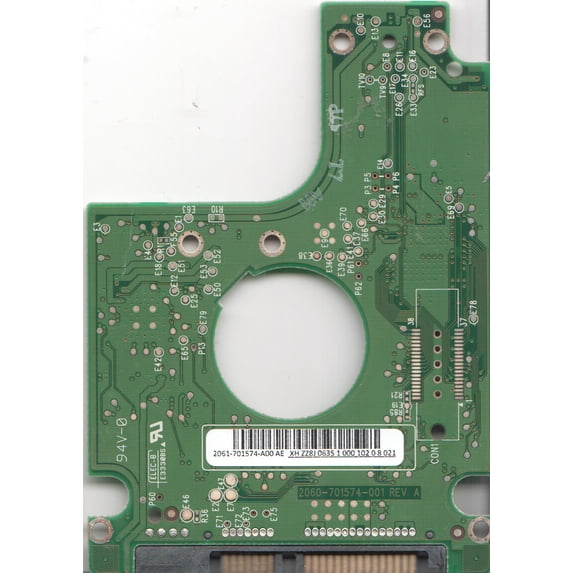 WD800BJKT-75F4T0, 2061-701574-A00 AE, WD SATA 2.5 PCB