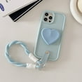 thumbnail image 1 of WDAIDJ 3D Cute Heart Anti-lost Lanyard Chain Strap Holder Phone Case For iphone 15 14 X XR XS 1113 Pro Max 12 Pro 7 8 Plus Gift, 1 of 7