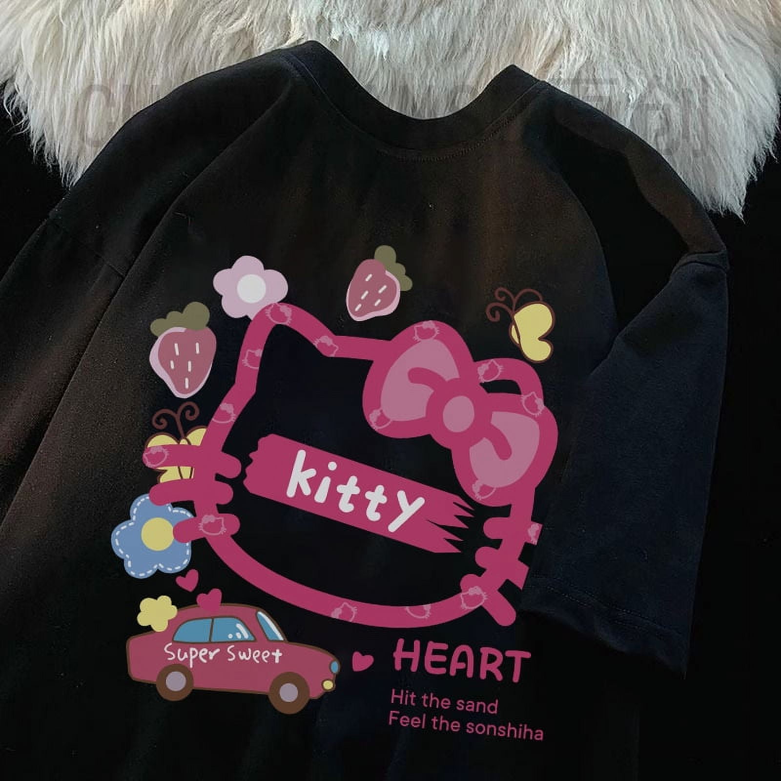 hello kitty x little sunny bite star print long tee / PINK