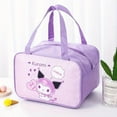 thumbnail image 1 of WDAIDJ Kuromi Cinnamoroll Lunch Bag, Portable Lunch Box Storage Bag, Foldable Insulated Cooler Handbag,Perfect For Office School Picnic, 1 of 10