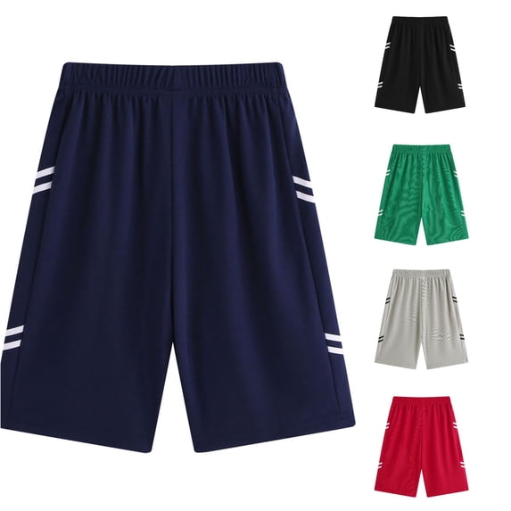 WDDDD Boys Athletic Mesh Gym Workout Shorts No Pocket Activewear Navy 4-5 Years