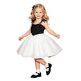 thumbnail image 1 of WDDDD Girls Sleeveless Bowknot Suspenders Dance Party Dress Black 18-24 Months, 1 of 8
