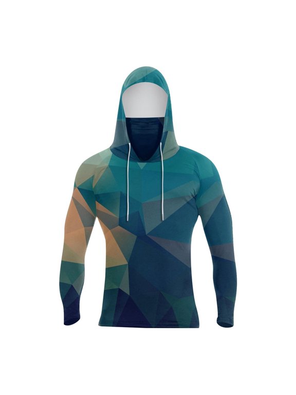 Men's Digital Print Sun Face Jacket Outdoor Sports Casual Top XXXL