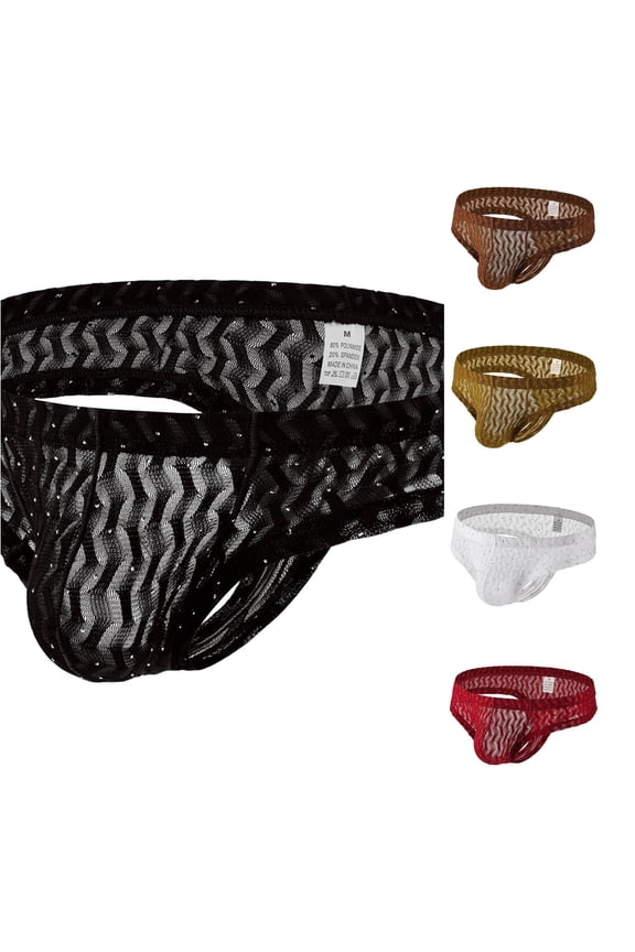 Men's Mid Length Mid Waist Weekday Four Corner Underwear Black L