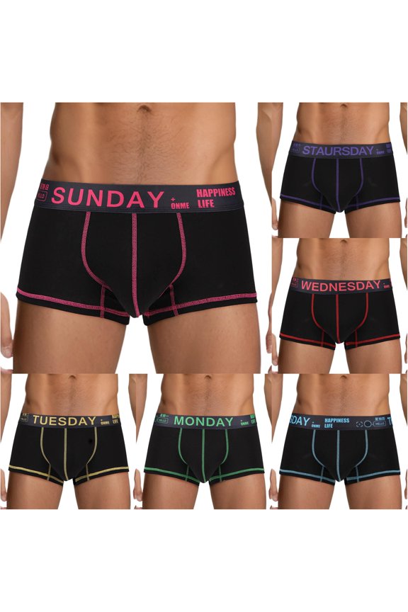 Men's Mid Length Mid Waist Weekday Four Corner Underwear Pink L