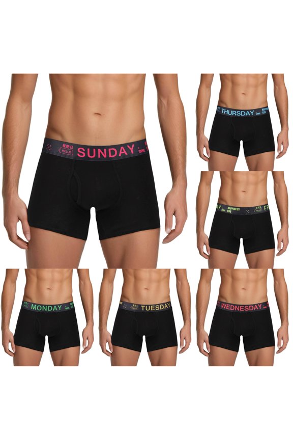 Men's Mid Length Mid Waist Weekday Shorts Underwear Pink M
