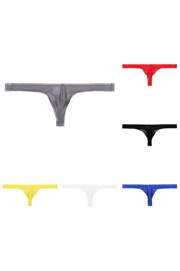 Men's Ride Up Sexy Briefs Knickers Underwear Pant Grey XL